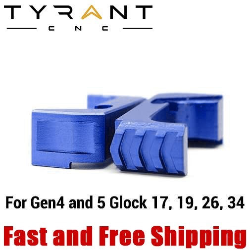 Tyrant CNC Aluminum Extended Mag Release for Gen4/5 Glock 17, 19