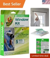 Winter Window Insulation Kit - 5 Windows, 62 x 210 Inches for Energy Savings