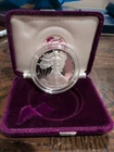 1986-S American Silver Proof Eagle $1, 1 oz .999 Silver, BOX & COA