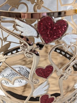 BATH & BODY WORKS Cupid's Valentine Glitter Red Hearts 3 Wick