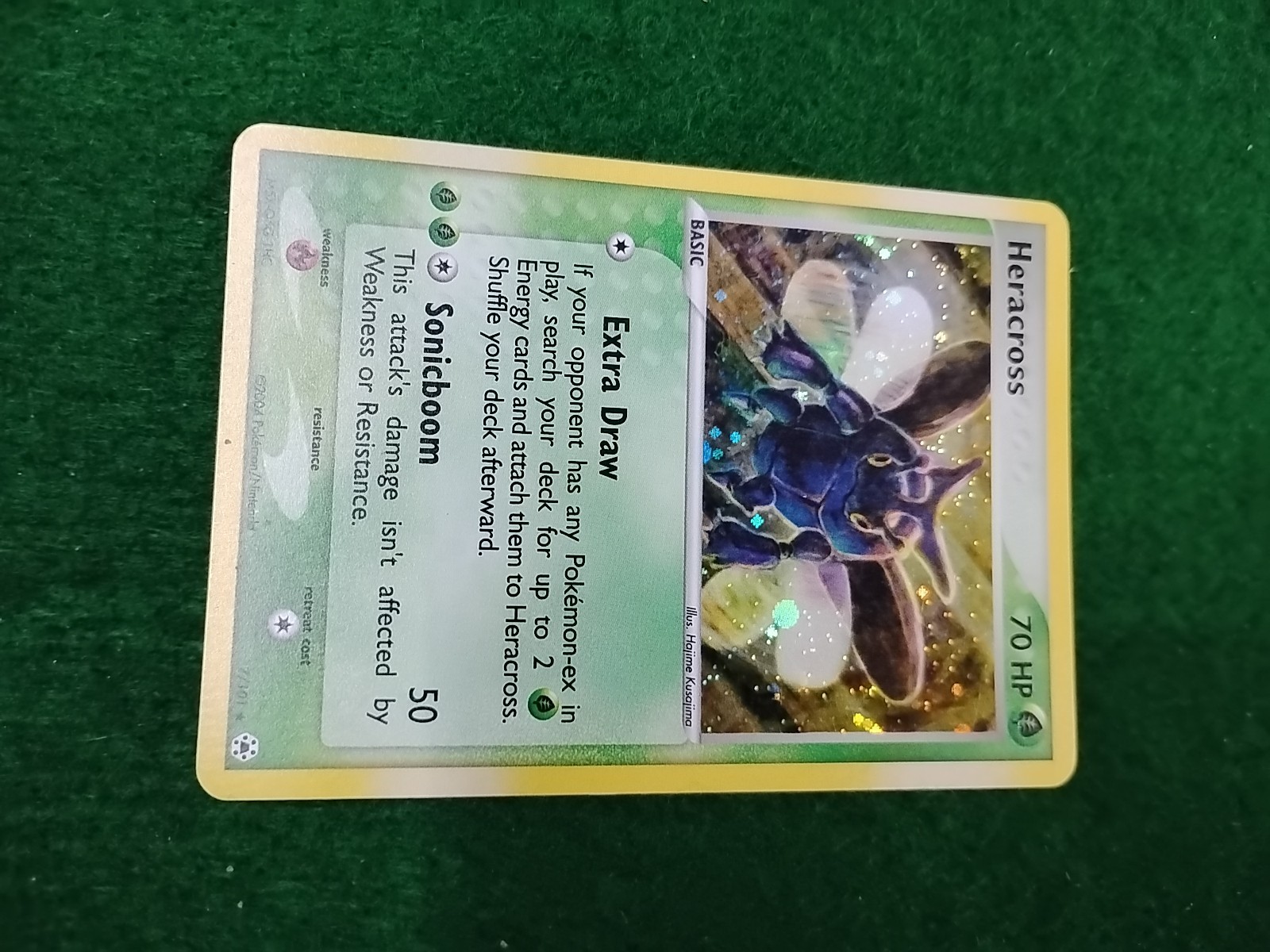 HERACROSS HIDDEN LEGENDS 7/101 HOLO RARE Near Mint POKEMON
