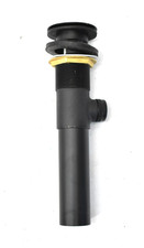Kingston Pop Up Bathroom Sink Drain w OVerflow Matte Black Finish Cylinder