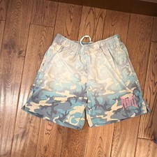 Purple Brand Men's Camouflage Swim Shorts Drawstring Multi-Color Size M