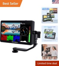 Compact 6-Inch Full HD Camera Monitor with Video Peaking Dual-Battery Support