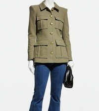 Veronica Beard Women's Green Lambert Dickey Coat Jacket Size 0