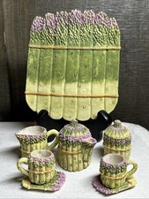 Asparagus Miniature Tea Set Vegetable 10 Piece Resin Material