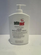 SEBA MED- Liquid Face & Body Wash 13.5 fl oz New