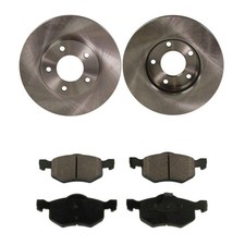 Front Right Brake Pads Rotors Kit Solid FWD Ford Mazda Tribute 2001-2006