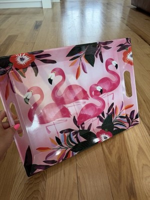 Celebrate It Pink Flamingo Party Tray Used 1x From Michaels