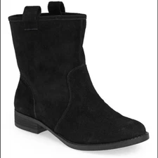 Sole Society Natasha Black Suede Pull On Boots Size 9