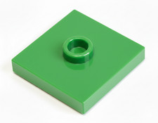 Lego 10 Pieces Tile 2x2 with a Stud Green Cam 87580 Tiles New