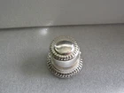 Birks Sterling Silver Art Deco Dome Ring Box Heavy