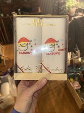 Vintage set of "Season's Greetings Ladies Handkerchiefs" in a gift box