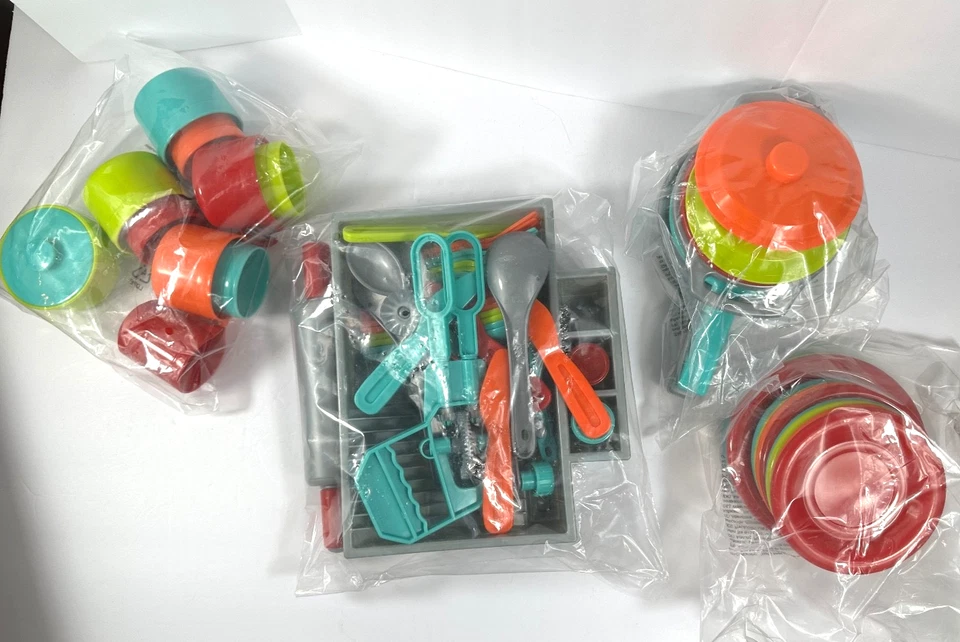 ¡Nuevo! Juego de juguetes accesorios de cocina de lujo para niños Battat 71 piezas Foto 2 de 4