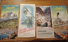 1950s Vintage Travel Brochures  Switzerland Swiss Resorts X 4