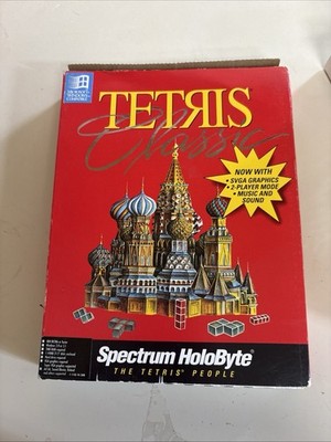 1992 IBM PC Spectrum Holobye Tetris Classic 3.5  Diskettes & Manual