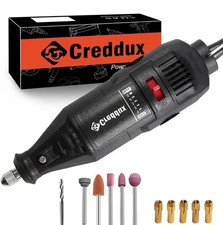 Rotary Tool Kit + 11 Pieces Accessories Dremel Set Variable Speed Keyless Chuck