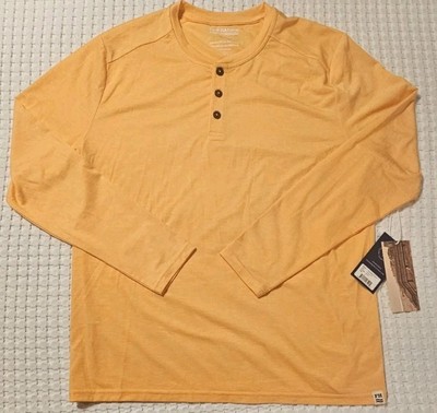 Fair Harbor Seabreeze Henley Long Sleeve Shirt size Medium UPF 50+