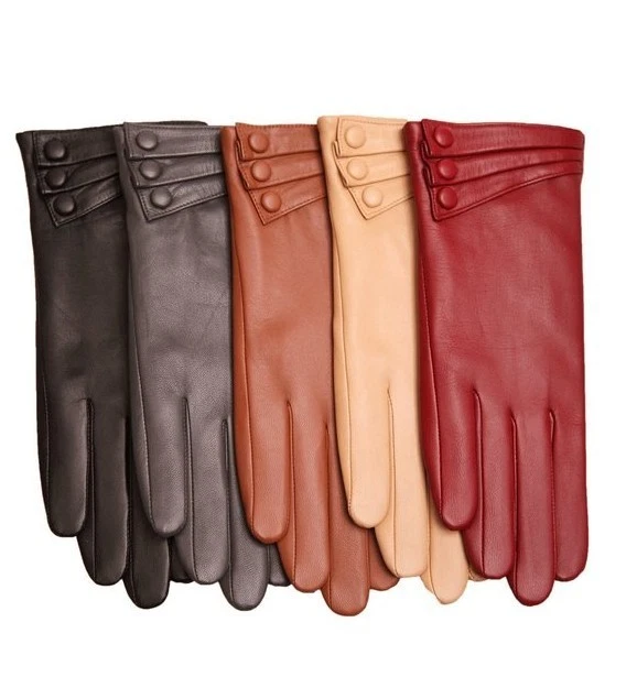 Ladies Woman Genuine Nappa Leather Gloves Many Color On Sale #L003NC