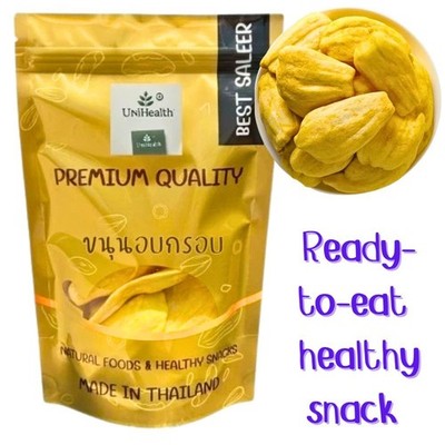 Premium Crispy Jackfruit Thai Snack Natural Crunchy Dried Fruit Healthy Big 500g