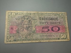 Series 521 50 Cents MILITARY PAYMENT CERTIFICATE