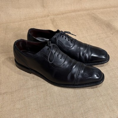 Allen Edmonds Rutledge Cap Toe Adelaide Oxford Mens 12 Black Leather Dress Shoes