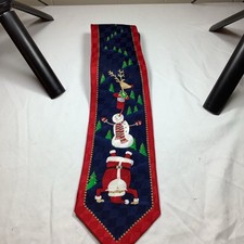 Hallmark Holiday Necktie - Reindeer Snowman Santa