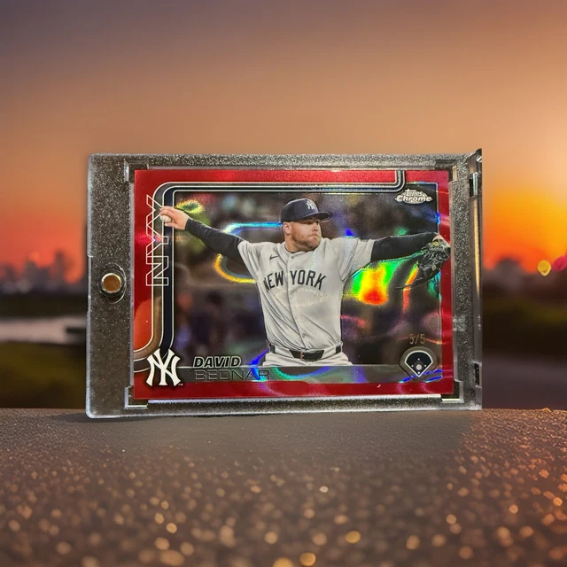 David Bednar 2025 Topps Chrome Update Red Lava Refractor #5/5 Yankees #USC182