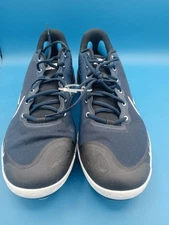 Nike Alpha Huarache Elite 3 Low Baseball Cleat Navy Blue Mens Size 14. View Pic!