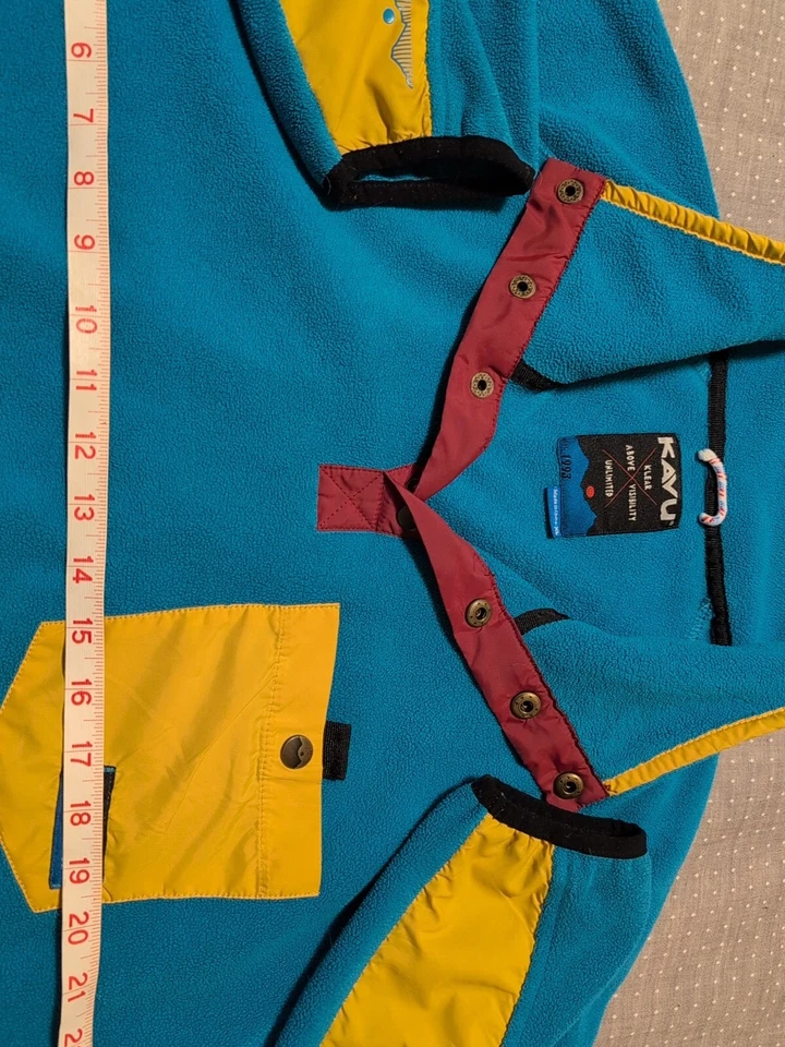 男式 Kavu 纽扣抓绒套衫夹克 — 第 2/4 张图片