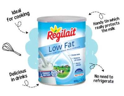 Regilait Instant Semi-Skimmed Milk Powder Low Fat(800 gram) حليب بودرة