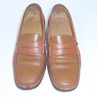 Men\'s Tod’s size 8 Brown Leather Loafers driving moccasins TOD main image 4