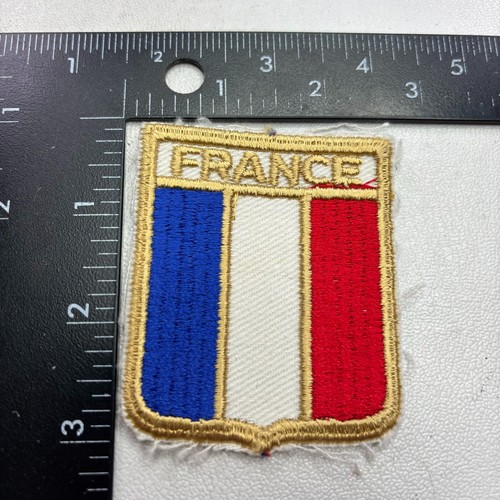 Vintage FRANCE Country Flag Theme Patch (Travel & Tourism) 00J5