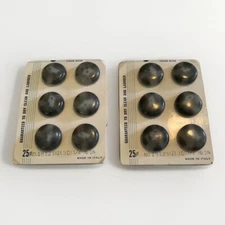 (12) .75-inch Italian Shank Buttons Coats Blazer Replacements Crafts Gray Clouds