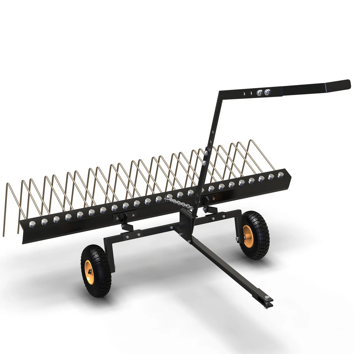 Pull behind rake for lawn tractor new arrivals