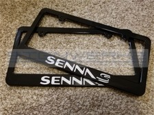 Senna Racing License Plate Frame Racing Mclaren Vtec Nsx Type R - Pair Senna Racing License Plate Frame Racing Mclaren Vtec Nsx Type R - Pair