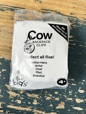 chick fil a cow backpack clip artist 2019 kids happy meal toy sealed collect