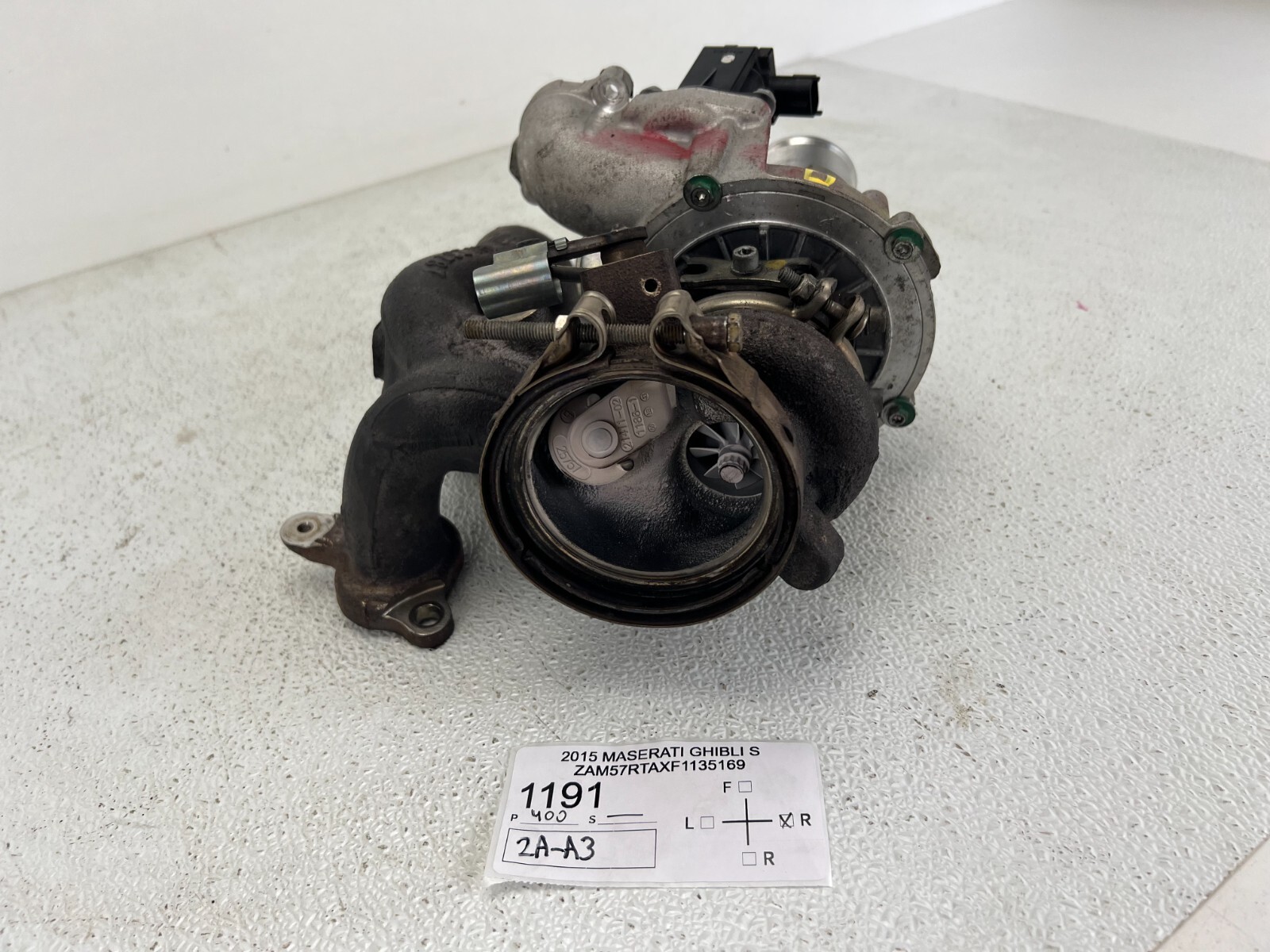 2014 - 2017 Maserati Ghibli Right Passenger Side CHARGER TURBOCHARGER