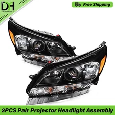 PAIR/2PCS For 2013-2015 Chevrolet Malibu LT LTZ OE Style Projector Headlights