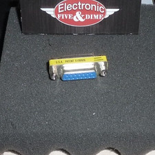 DB15 Mini Gender Changer F/F Adapter 15 Pin D-Sub PC MAC VGA