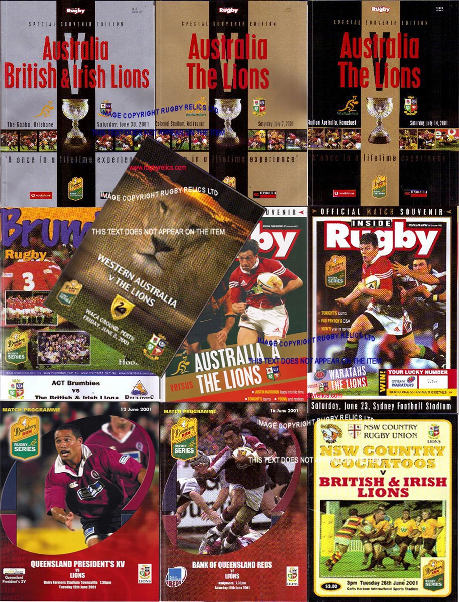 2001 2024 lions tour