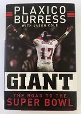 SIGNED: Plaxico Burress, The Road To The Super Bowl, First Edition HC book