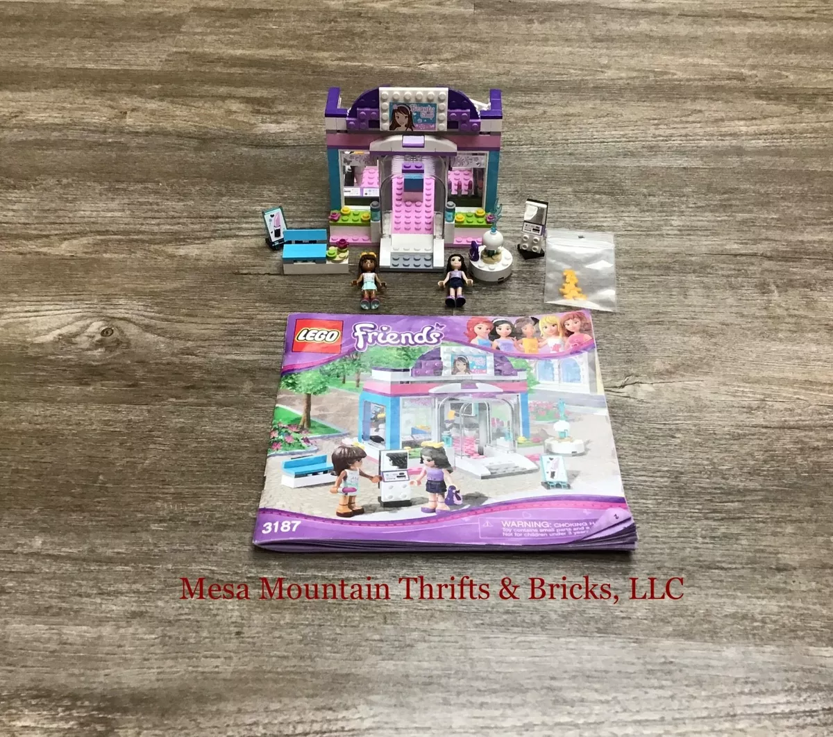 Lego friends 2025 beauty shop instructions