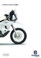 Husqvarna Owners Manual Book Guide 2024 FR 450 RALLY