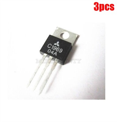3Pcs 2SC1969 C1969 TO-220 Epitax Rf Power Transistor Ic New yi