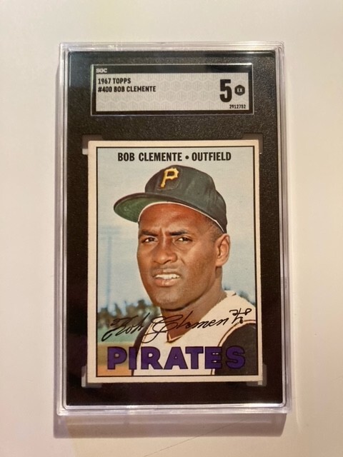 1967 Topps  Roberto Clemente #400 SGC 5 EX HOF Nice Card!