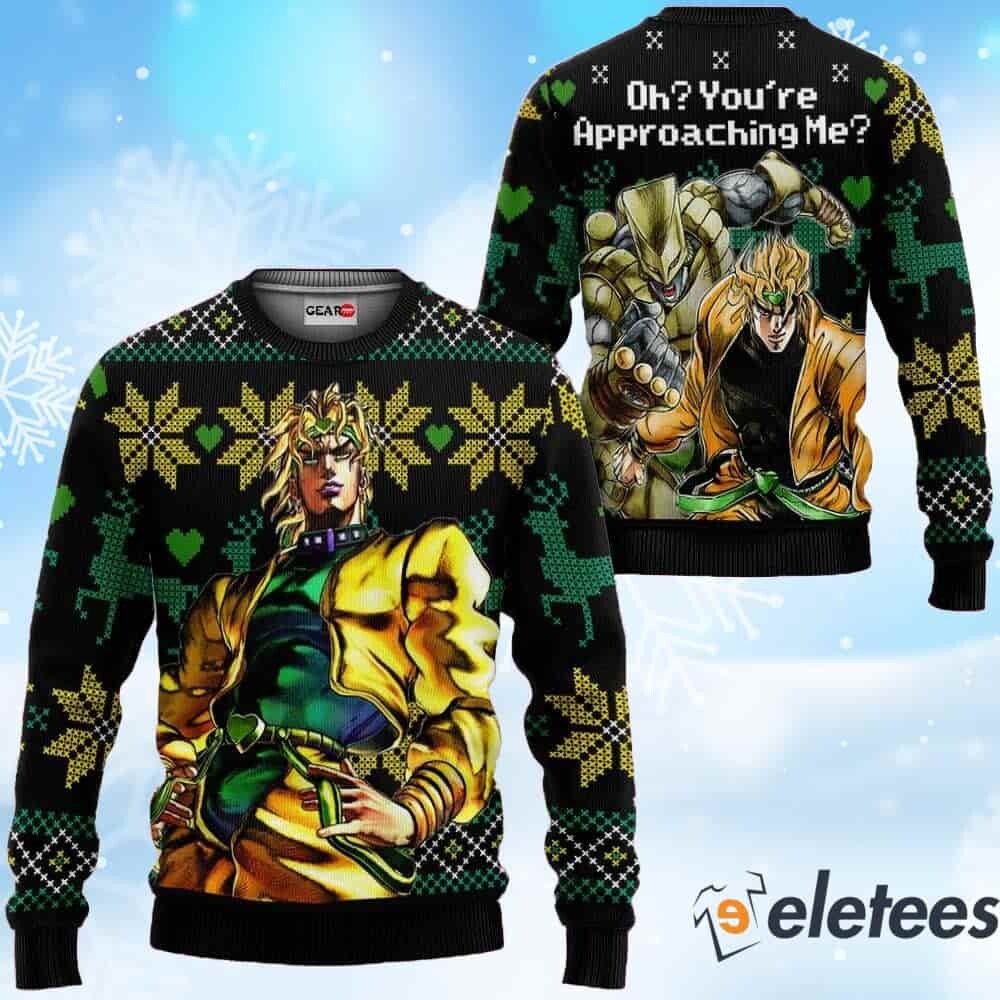 Dio Brando Anime Ugly Christmas Sweater Great JoJo's Bizarre