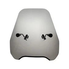 FATECIM 15" Smoke Motorcycle Windscreen Windshield Motorbike Wind Deflector F...