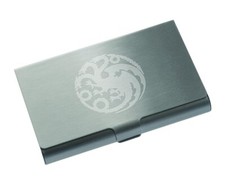 Image of Game Of Thrones Targaryen Stainless Steel Business Men Credit Card Holder Wallet