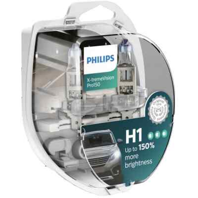 PHILIPS H1 +150% +35M X-TREME VISION Genuine 12V 55W HALOGEN BULBS XTREME